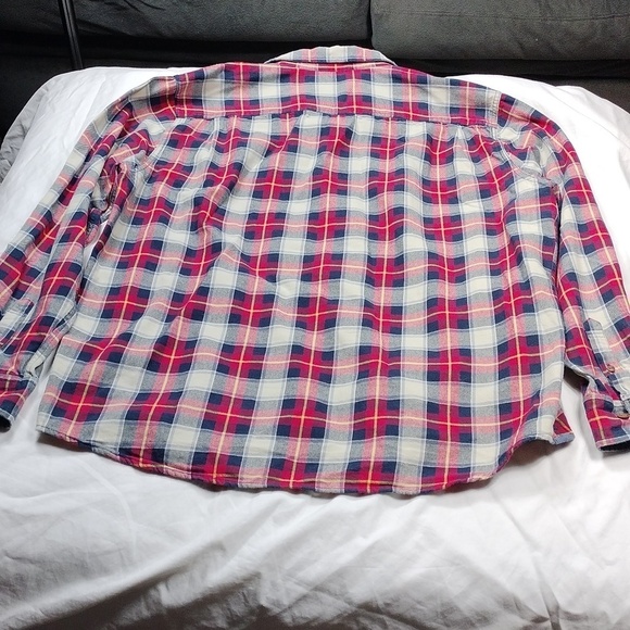 Weather proof men's long sleeves button down flannel shirt size 2X - Picture 9 of 13